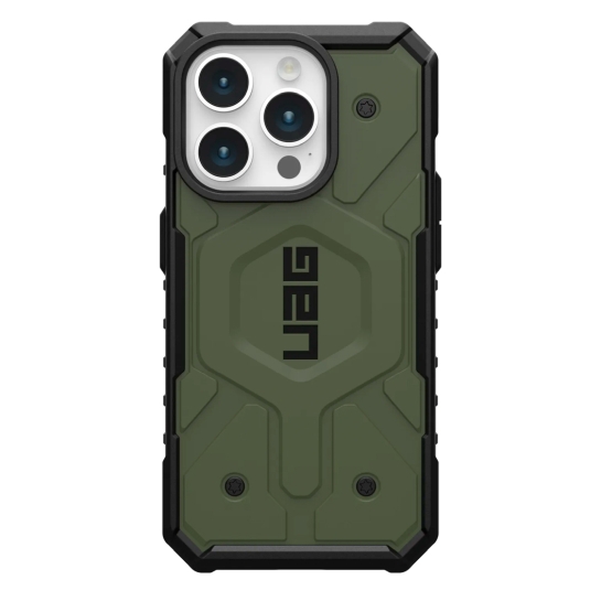 Чехол UAG Pathfinder Magsafe for iPhone 15 Pro Olive Drab - цена, характеристики, отзывы, рассрочка, фото 1