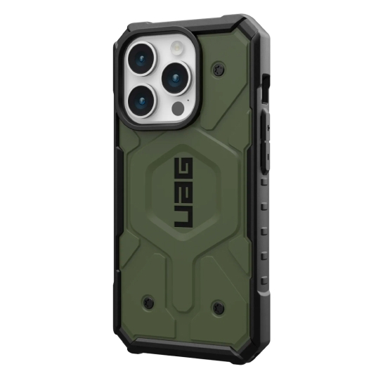Чехол UAG Pathfinder Magsafe for iPhone 15 Pro Olive Drab - цена, характеристики, отзывы, рассрочка, фото 2