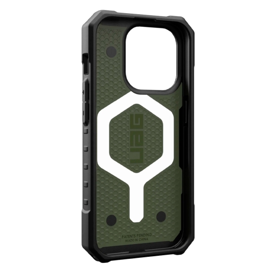 Чехол UAG Pathfinder Magsafe for iPhone 15 Pro Olive Drab - цена, характеристики, отзывы, рассрочка, фото 9