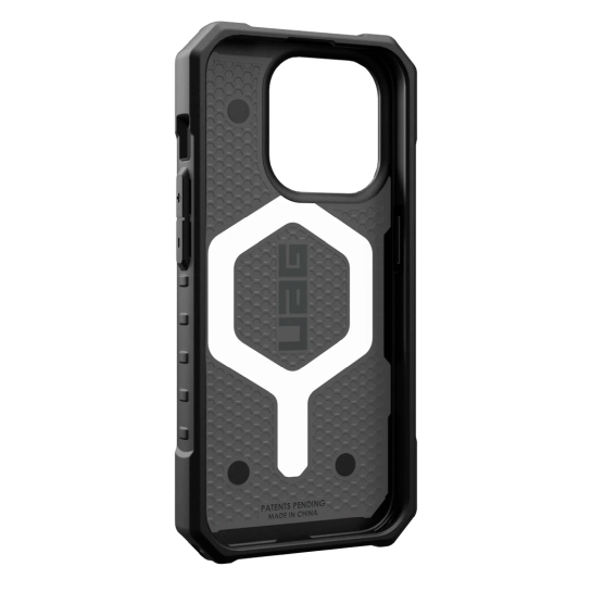 Чехол UAG Pathfinder Magsafe for iPhone 15 Pro Silver - цена, характеристики, отзывы, рассрочка, фото 9