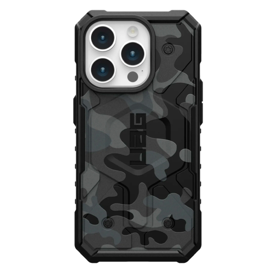 Чохол UAG Pathfinder SE MagSafe for iPhone 15 Pro Black Midnight Camo - ціна, характеристики, відгуки, розстрочка, фото 1
