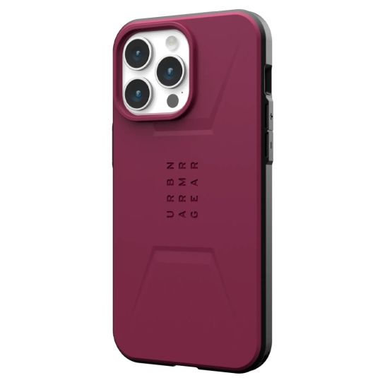 Чохол UAG Civilian Magsafe for iPhone 15 Pro Max Bordeaux - ціна, характеристики, відгуки, розстрочка, фото 2