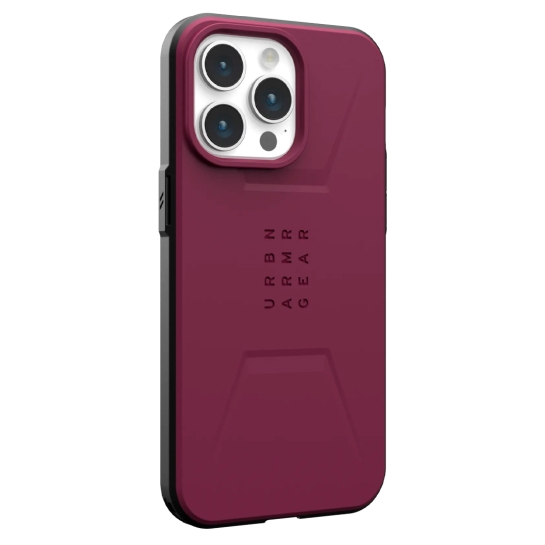 Чехол UAG Civilian Magsafe for iPhone 15 Pro Max Bordeaux - цена, характеристики, отзывы, рассрочка, фото 3
