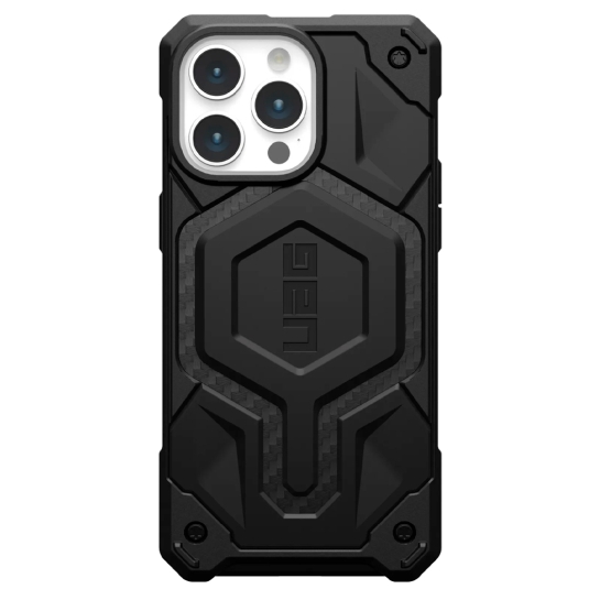 Чохол UAG Monarch Pro Magsafe for iPhone 15 Pro Max Carbon Fiber - ціна, характеристики, відгуки, розстрочка, фото 1