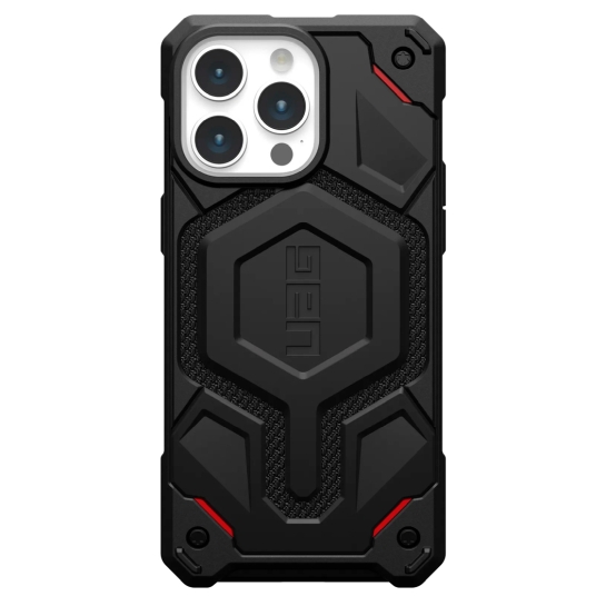Чехол UAG Monarch Pro Magsafe for iPhone 15 Pro Max Kevlar Black - цена, характеристики, отзывы, рассрочка, фото 1