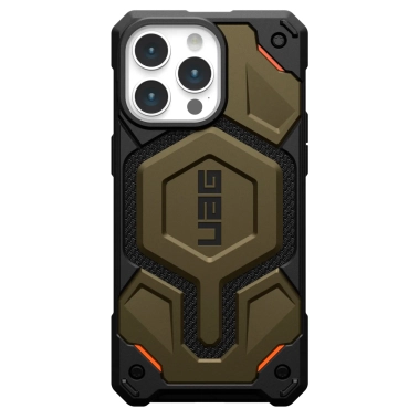 Чохол UAG Monarch Pro Magsafe for iPhone 15 Pro Max Kevlar Elemental Green - цена, характеристики, отзывы, рассрочка, фото 1