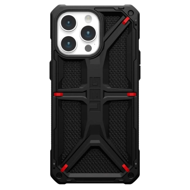 Чохол UAG Monarch for iPhone 15 Pro Max Kevlar Black - цена, характеристики, отзывы, рассрочка, фото 1
