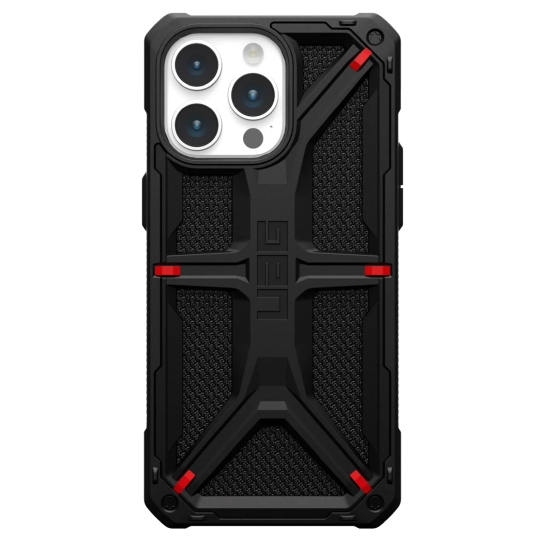 Чехол UAG Monarch for iPhone 15 Pro Max Kevlar Black - цена, характеристики, отзывы, рассрочка, фото 1