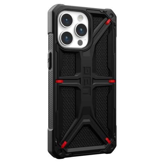 Чехол UAG Monarch for iPhone 15 Pro Max Kevlar Black - цена, характеристики, отзывы, рассрочка, фото 3