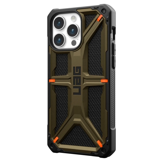 Чехол UAG Monarch for iPhone 15 Pro Max Kevlar Elemental Green - цена, характеристики, отзывы, рассрочка, фото 2