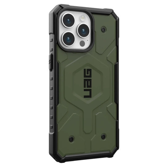 Чохол UAG Pathfinder Magsafe for iPhone 15 Pro Max Olive Drab - ціна, характеристики, відгуки, розстрочка, фото 3