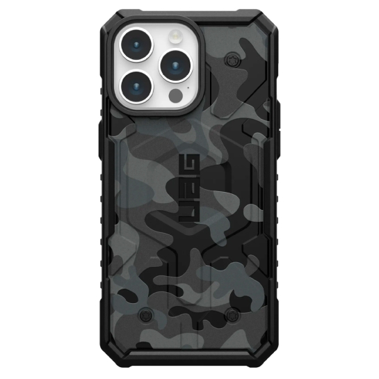 Чохол UAG Pathfinder SE MagSafe for iPhone 15 Pro Max Black Midnight Camo - цена, характеристики, отзывы, рассрочка, фото 1