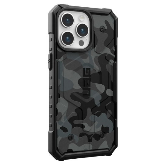 Чехол UAG Pathfinder SE MagSafe for iPhone 15 Pro Max Black Midnight Camo - цена, характеристики, отзывы, рассрочка, фото 6