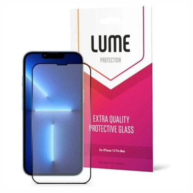 Стекло LUME Protection Anti Static Dustproof Glass for iPhone 14 Pro Max/15 Plus Front Black - цена, характеристики, отзывы, рассрочка, фото 1