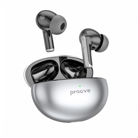 Наушники беспроводные Proove Thunder Buds TWS with ANC Silver