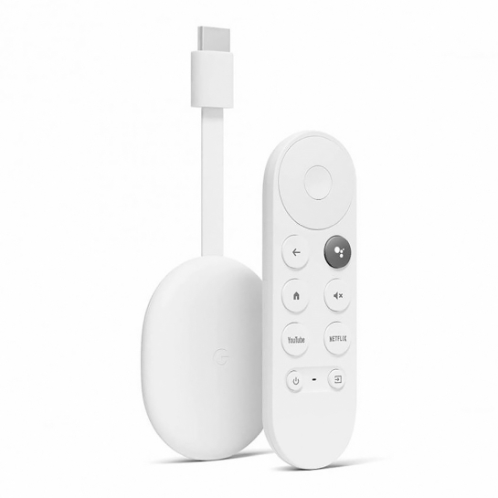 Медіаприставка Chromecast HD with Google TV Snow - ціна, характеристики, відгуки, розстрочка, фото 1
