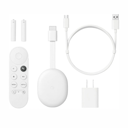 Медиаприставка Chromecast HD with Google TV Snow - цена, характеристики, отзывы, рассрочка, фото 2