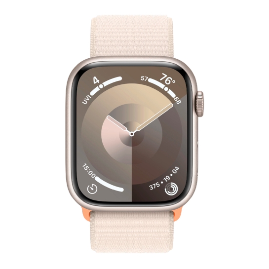 Apple Watch 9 45mm Starlight Aluminum Case with Starlight Sport Loop - цена, характеристики, отзывы, рассрочка, фото 2