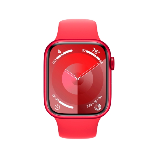 Apple Watch 9 + LTE 41mm (PRODUCT)RED Aluminum Case with (PRODUCT)RED Sport Band - S/M - цена, характеристики, отзывы, рассрочка, фото 3