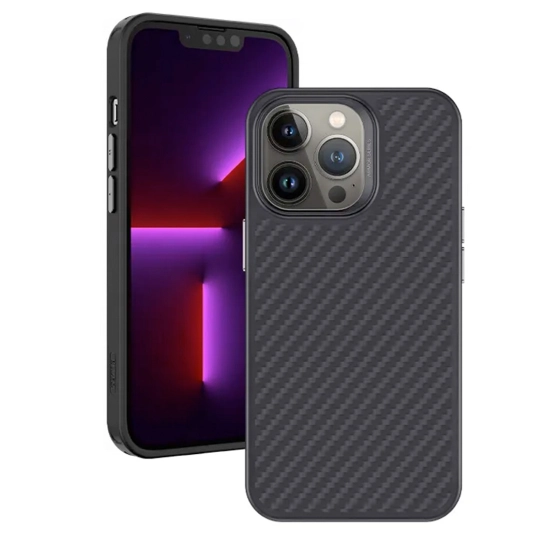 Чохол BlueO Air Aramid Fiber 1500D Case with Magnetic for iPhone 15 Pro Max Black