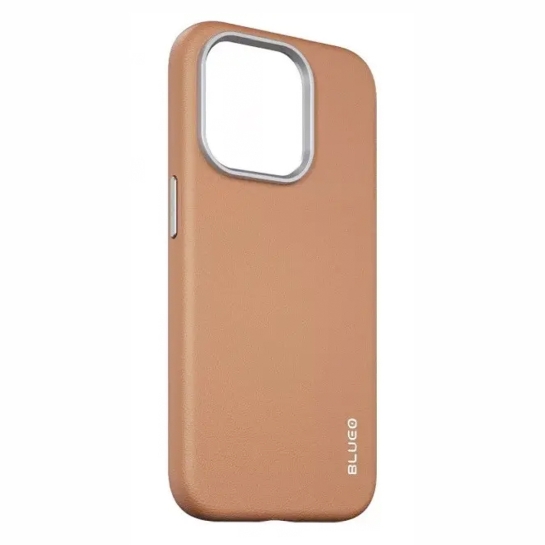 Чохол BlueO Premium Leather Case with Magnetic for iPhone 15 Pro Brown - ціна, характеристики, відгуки, розстрочка, фото 1