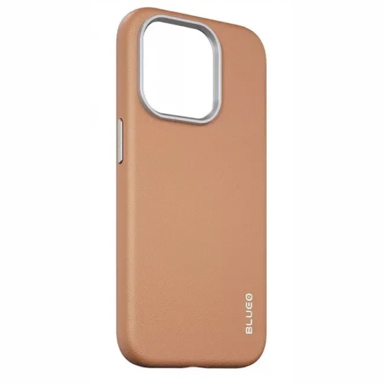 Чохол BlueO Premium Leather Case with Magnetic for iPhone 15 Pro Max Brown - ціна, характеристики, відгуки, розстрочка, фото 1