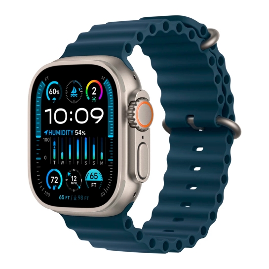 Ремінець Apple Ocean Band for Apple Watch 49mm Blue - ціна, характеристики, відгуки, розстрочка, фото 1