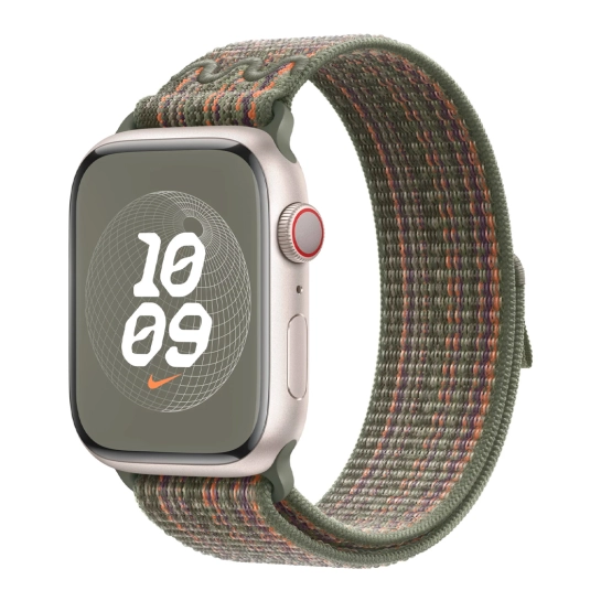 Ремешок Apple Nike Sport Loop for Apple Watch 42mm/44mm/45mm/49mm Sequoia/Orange