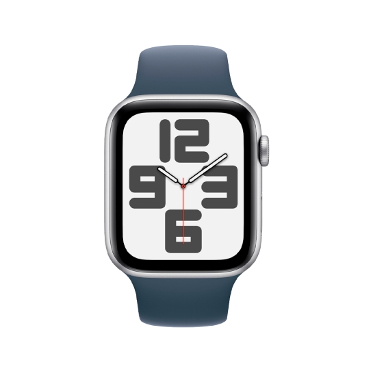 Apple Watch SE 2 40mm Silver Aluminum Case with Storm Blue Sport Band - S/M - цена, характеристики, отзывы, рассрочка, фото 2