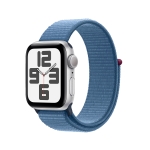 Apple Watch SE 2 40mm Silver Aluminum Case with Winter Blue Sport Loop