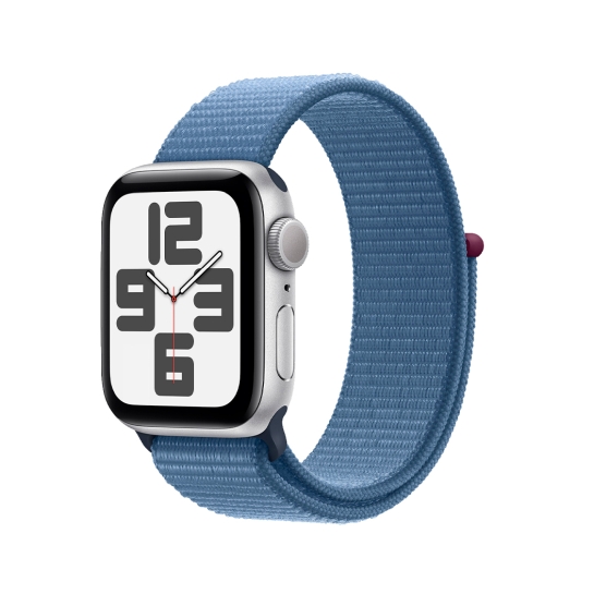Apple Watch SE 2 40mm Silver Aluminum Case with Winter Blue Sport Loop - цена, характеристики, отзывы, рассрочка, фото 1