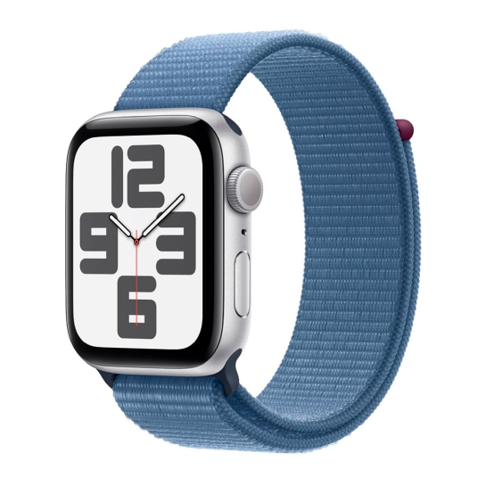 Apple Watch SE 2 2023 44mm Silver Aluminum Case with Winter Blue Sport Loop - цена, характеристики, отзывы, рассрочка, фото 1