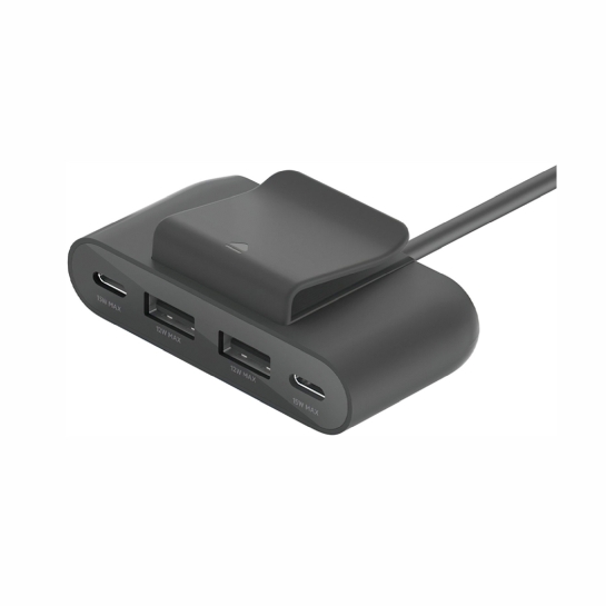 USB-хаб Belkin 2хUSB-C/2хUSB-A Black - ціна, характеристики, відгуки, розстрочка, фото 1