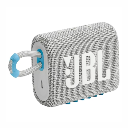 Портативна акустика JBL GO 3 Eco White - ціна, характеристики, відгуки, розстрочка, фото 1