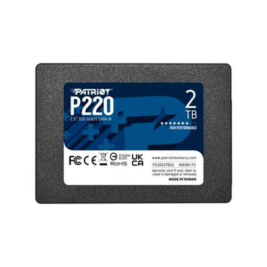 SSD накопичувач Patriot P220 2 TB (P220S2TB25) - ціна, характеристики, відгуки, розстрочка, фото 1