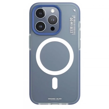 Чохол BlueO Dual Color Skin Friendly Case with Magnetic for iPhone 15 Pro Max Dark Blue - цена, характеристики, отзывы, рассрочка, фото 1