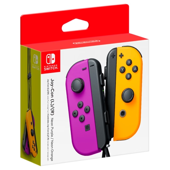 Геймпад Nintendo Joy-Con Neon Purple/Neon Orange Pair - ціна, характеристики, відгуки, розстрочка, фото 2