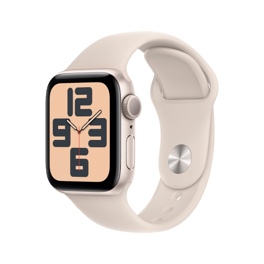 Apple Watch SE 2 2023 40mm Starlight Aluminum Case with Starlight Sport Band - M/L - цена, характеристики, отзывы, рассрочка, фото 1