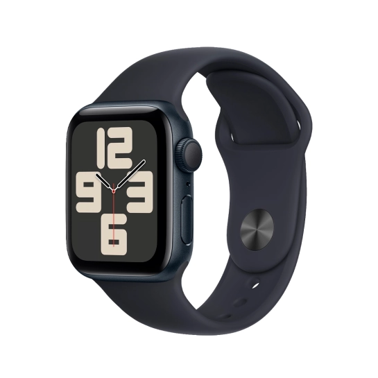 Apple Watch SE 2 2023 40mm Midnight Aluminum Case with Midnight Sport Band - S/M
