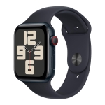 Apple Watch SE 2 2023 + LTE 44mm Midnight Aluminum Case with Midnight Sport Band - M/L