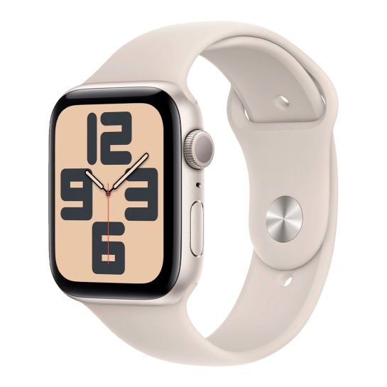 Apple Watch SE 2 2023 44mm Starlight Aluminum Case with Starlight Sport Band - M/L - цена, характеристики, отзывы, рассрочка, фото 1