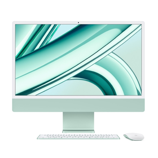 Моноблок Apple iMac 24" M3 Chip 8GB/256GB/8CPU/8GPU Green 2023 (MQRA3) - ціна, характеристики, відгуки, розстрочка, фото 1