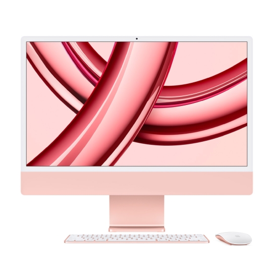 Моноблок Apple iMac 24" M3 Chip 8GB/256GB/8CPU/8GPU Pink 2023 (MQRD3) - цена, характеристики, отзывы, рассрочка, фото 1