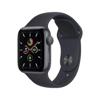 Б/У Смарт-часы Apple Watch SE  40mm Space Gray Aluminum Case w. Midnight S. Band (MKQ13) (Идеальное) - цена, характеристики, отзывы, рассрочка, фото 1