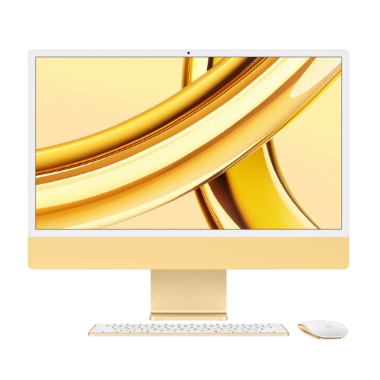 Моноблок Apple iMac 24" M3 Chip 8GB/256GB/8CPU/10GPU Yellow 2023 - ціна, характеристики, відгуки, розстрочка, фото 1