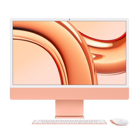 Моноблок Apple iMac 24" M3 Chip 8GB/256GB/8CPU/10GPU Orange 2023 - ціна, характеристики, відгуки, розстрочка, фото 1