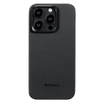 Чехол Pitaka MagEZ Case 4 Twill 1500D for iPhone 15 Pro Black/Grey
