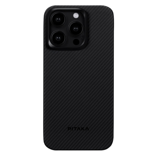Чохол Pitaka MagEZ Case 4 Twill 1500D for iPhone 15 Pro Max Black/Grey - ціна, характеристики, відгуки, розстрочка, фото 1