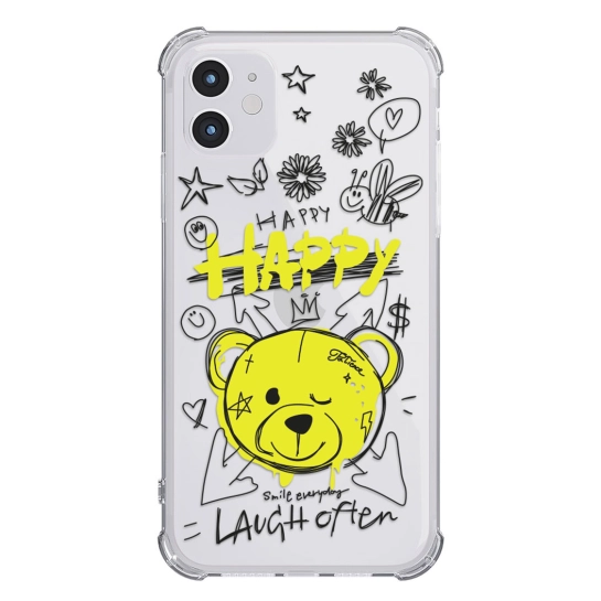 Чехол Pump UA Transparency Case for iPhone 11 Happy Vedmid