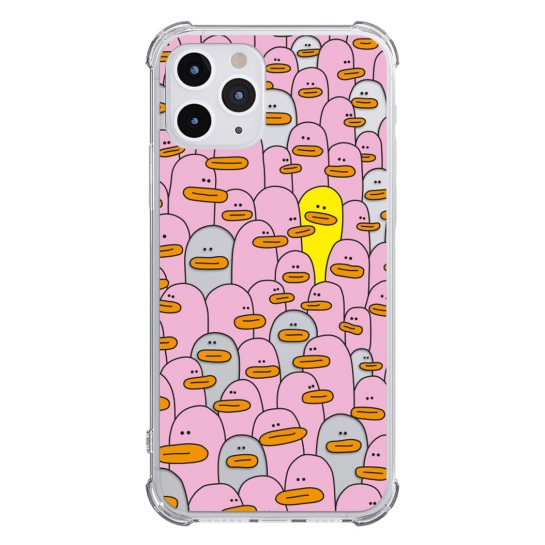 Чехол Pump UA Transparency Case for iPhone 11 Pro Pink Ducks